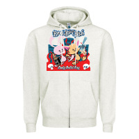 Oatmeal Heather reel big fish candy coated fury Zipper Hoodie - artisFamous