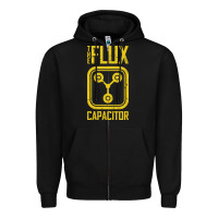 Black Back to the future flux capacitor Zipper Hoodie - artisFamous