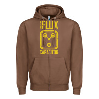 Chestnut Back to the future flux capacitor Zipper Hoodie - artisFamous