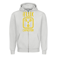 Dove Grey Back to the future flux capacitor Zipper Hoodie - artisFamous