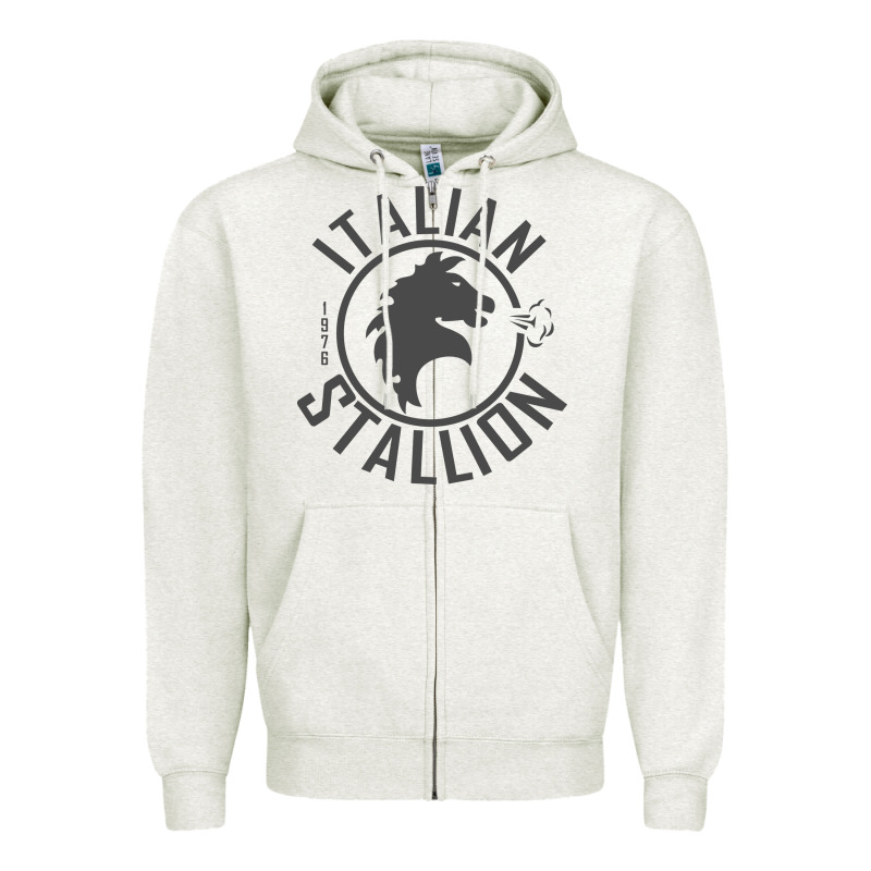 Italian Stallion Zipper Hoodie by artisFamous | Teevron