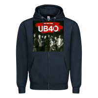 Navy THE ESSENTIAL UB 40 Zipper Hoodie - artisFamous