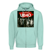 Seafoam THE ESSENTIAL UB 40 Zipper Hoodie - artisFamous