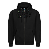 Black stranger alphabets funny Zipper Hoodie - artisFamous