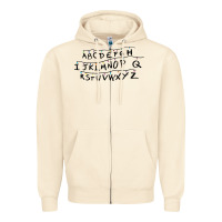 Sandshell stranger alphabets funny Zipper Hoodie - artisFamous