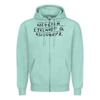 Seafoam stranger alphabets funny Zipper Hoodie - artisFamous
