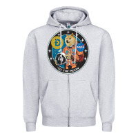 Heather Grey doge Zipper Hoodie - artisFamous