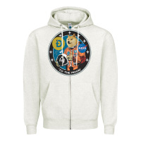Oatmeal Heather doge Zipper Hoodie - artisFamous