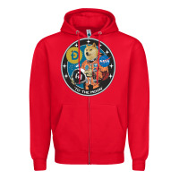 Red doge Zipper Hoodie - artisFamous