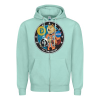 Seafoam doge Zipper Hoodie - artisFamous