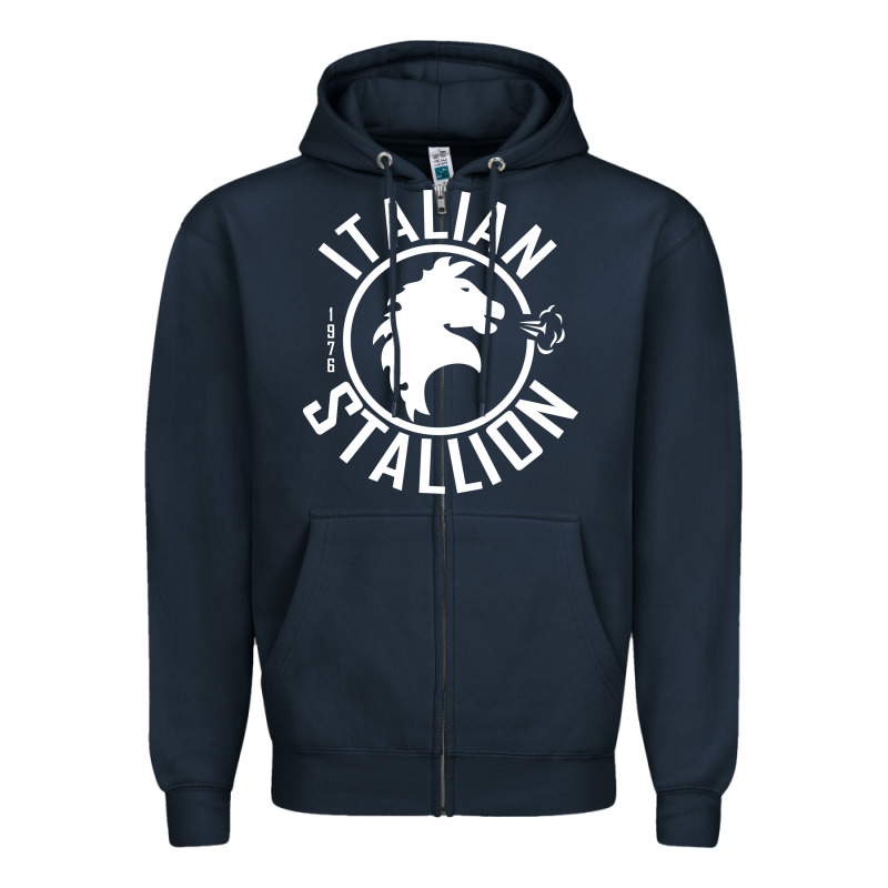 Italian Stallion Zipper Hoodie by artisFamous | Teevron