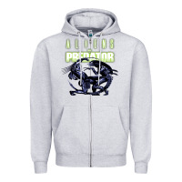 Predator Alien Zipper Hoodie | Teevron