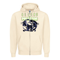 Sandshell Predator Alien Zipper Hoodie - artisFamous