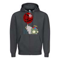 Smoke Plants vs. Zombies Zipper Hoodie - artisFamous