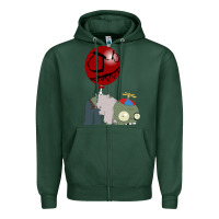 Sports Green Plants vs. Zombies Zipper Hoodie - artisFamous