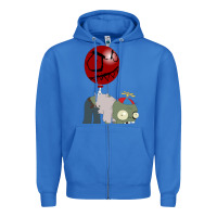 True Royal Plants vs. Zombies Zipper Hoodie - artisFamous