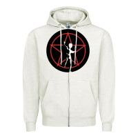 Oatmeal Heather Rush Starman Zipper Hoodie - artisFamous