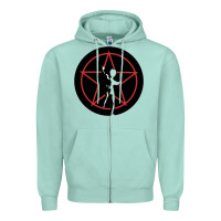 Seafoam Rush Starman Zipper Hoodie - artisFamous