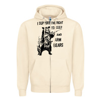 Sandshell bear arms 2nd amendment funny hunting Zipper Hoodie - artisFamous