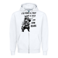 Bear Arms 2nd Amendment Funny Hunting Zipper Hoodie | Teevron