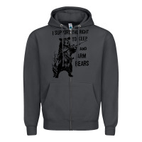 Smoke bear arms 2nd amendment funny hunting Zipper Hoodie - artisFamous