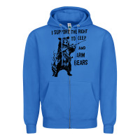True Royal bear arms 2nd amendment funny hunting Zipper Hoodie - artisFamous