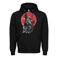 Black Soul of Samurai Zipper Hoodie - artisFamous
