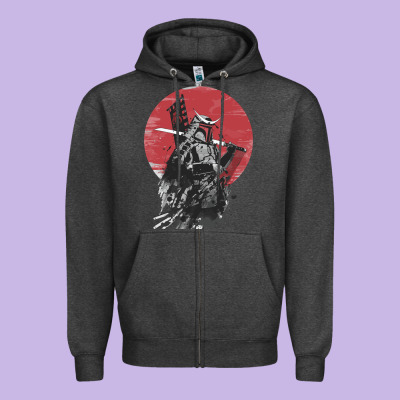 Soul Of Samurai Zipper Hoodie Designed By Artisfamous