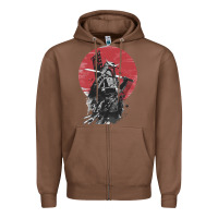 Chestnut Soul of Samurai Zipper Hoodie - artisFamous