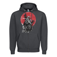 Smoke Soul of Samurai Zipper Hoodie - artisFamous
