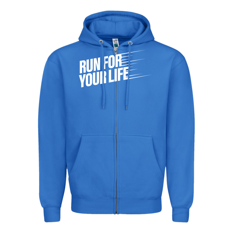 Run For Your Life Zipper Hoodie by artisFamous | Teevron