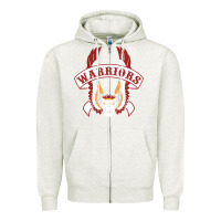 Oatmeal Heather Warriors Zipper Hoodie - artisFamous