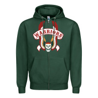 Sports Green Warriors Zipper Hoodie - artisFamous