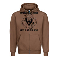 Chestnut Screeching Weasel Beat Is On The Brat Zipper Hoodie - artisFamous