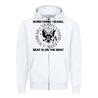 White Screeching Weasel Beat Is On The Brat Zipper Hoodie - artisFamous