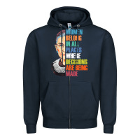 Navy women belong in all places r.u.th bader gins.burg r.b.g t shirt Zipper Hoodie - artisFamous