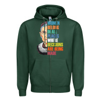 Sports Green women belong in all places r.u.th bader gins.burg r.b.g t shirt Zipper Hoodie - artisFamous