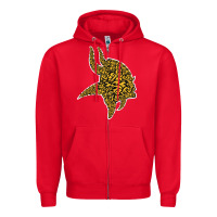 Red Viking Style Zipper Hoodie - artisFamous
