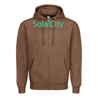 Chestnut SolarCity Zipper Hoodie - artisFamous