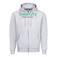Heather Grey SolarCity Zipper Hoodie - artisFamous