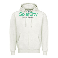Oatmeal Heather SolarCity Zipper Hoodie - artisFamous