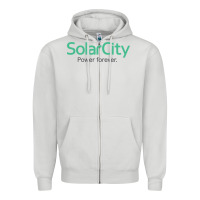 Dove Grey SolarCity Zipper Hoodie - artisFamous