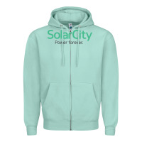 Seafoam SolarCity Zipper Hoodie - artisFamous