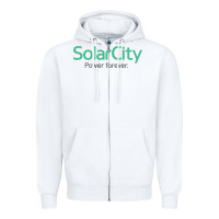White SolarCity Zipper Hoodie - artisFamous