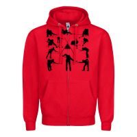 Red billiards Zipper Hoodie - artisFamous