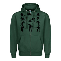 Sports Green billiards Zipper Hoodie - artisFamous