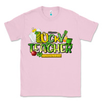 Bubblegum Pink lucky teacher St. Patrick's Day Classic Tee - HowdyJamesFarm