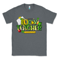 Charcoal Heather lucky teacher St. Patrick's Day Classic Tee - HowdyJamesFarm