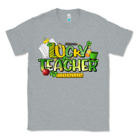 Heather Grey lucky teacher St. Patrick's Day Classic Tee - HowdyJamesFarm