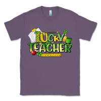 Lavender lucky teacher St. Patrick's Day Classic Tee - HowdyJamesFarm